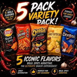 Assorted Exotic Flavor Potato Chips Pack #2