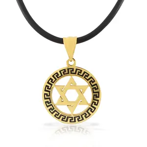Gold Star Pendant - Simple Design with Star and Cursive Loop