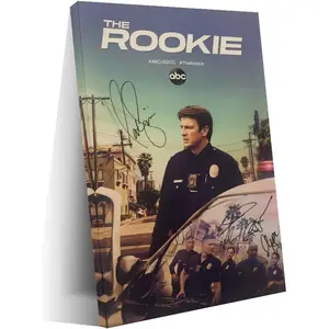 TV Series The Rookie Retro Cover Poster 2 Canvas Art Wall Printing Office Bedroom Aesthetic Living Room08x12inch(20x30cm) Frame-style