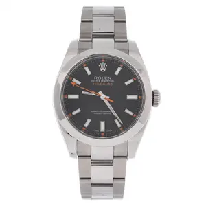Pre-owned Rolex Oyster Perpetual Milgauss Automatic Watch Stainless Steel 40 by Rebag
