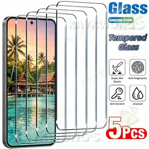 KAYKWONG'S 5-Pack High-Definition Tempered Glass Film for Samsung Galaxy  A06 A07 A15 A16 A17 A25 A26 A34 A35 A36 A37 A54 A55 A56 A57 Clear and Easy to Install, Perfect for Daily Use
