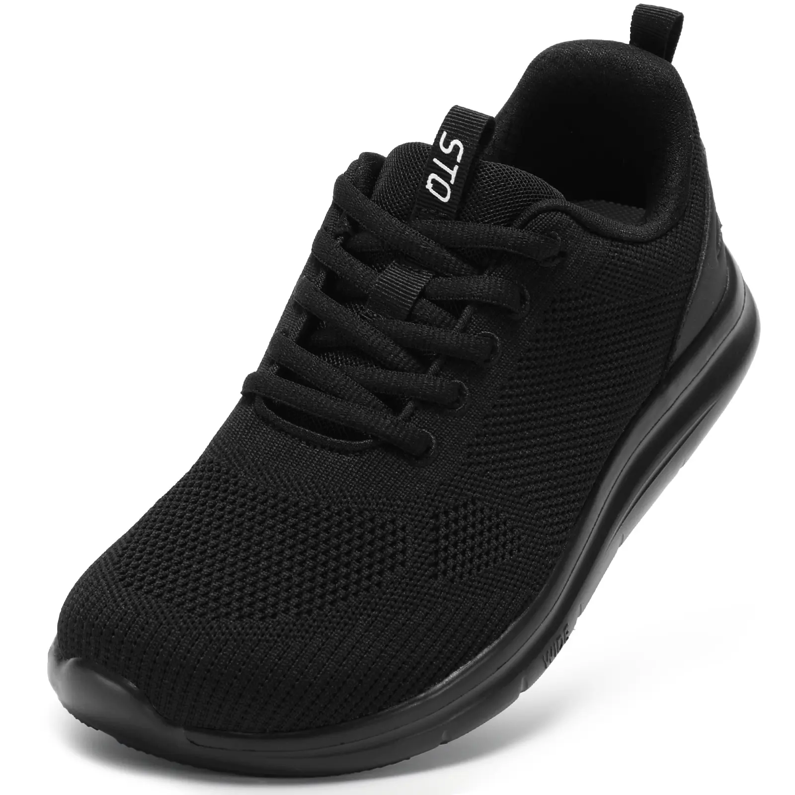 STQ Women's Wide Toe Box Casual Trainers - Orthopedic Diabetic Walking Shoes with Arch Support for Swollen Ft, Plantar Fasciitis, Bunions