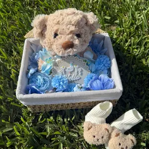 Oh Baby Gender Reveal / Baby Shower Basket - Perfect for gender reveals, baby shower, hospital surprise, parents to be gift, pregnancy gift, pregnancy announcement