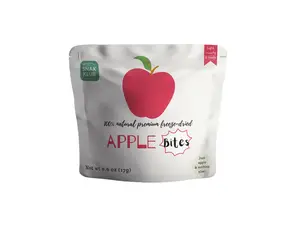 Snakklub Apple Bites – Freeze-Dried Apple, 100% Fruit Without Added Sugar/Additives/Preservatives Fruit Snack