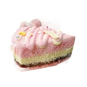 Realistic Strawberry Mousse Cake Squeeze Toy Handmade Sensory Stress Relief Gifts for Adults Children Anti Anxiety Fidget Toys Fun Simulation Food Play Grape Crystal Mochi Set Glutinous Rice Vibrant Tool Keychain