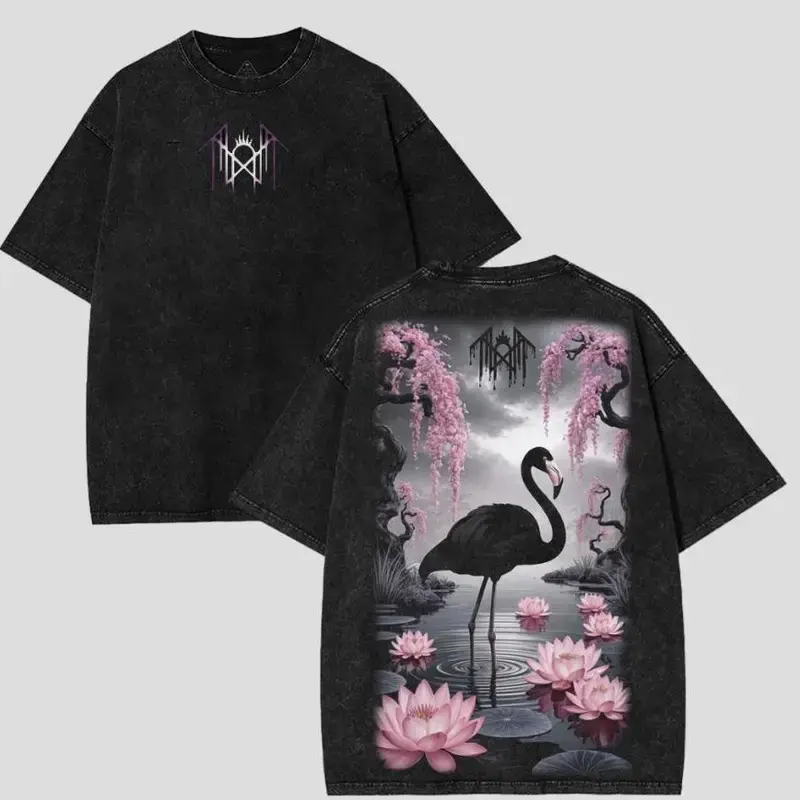 [662055] Sl3ep T0ken Flaming Heavy Metal Shirt Unisex Rock Band Lightweight Washed T-shirt emo alt punk goth clothes sleep token merch Top  Fabric