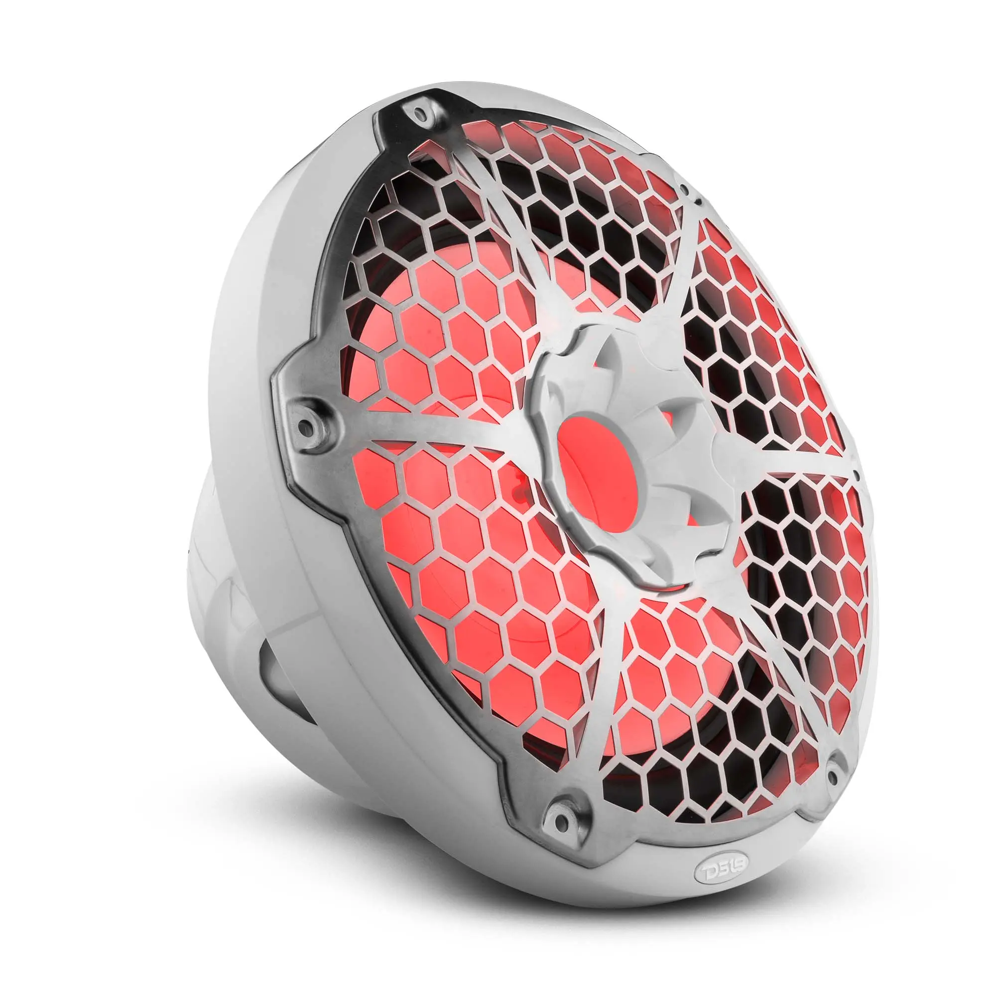 NXL 12 in Waterproof Marine Audio Subwoofer Speaker, 350 W RMS SVC 4-Ohm, RGB LED Lights - White, Marine Speakers