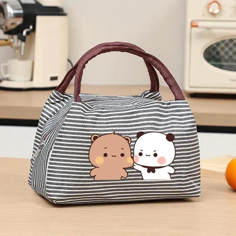 Bubu Dudu Girl Boy Portable Lunch Bag Yier Bear Panda Pack Aluminum Foil Rice Bag Meal Pack Tote Pack Student Bento Handbag GIFT