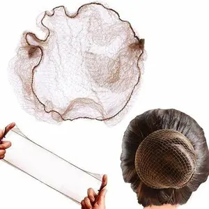 Sta-Rite Invisible Nylon Chignon Hair Nets – Bun Size with Elastic (3-Pack)