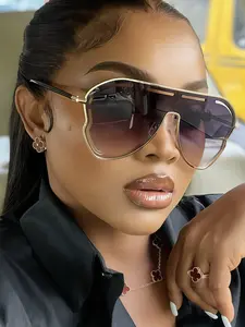 Women Metal Y2K Boho Fashion Glasses, Vintage Classic Street Style, Durable Decorative Lenses, Casual Daily Wear, Party Accessories