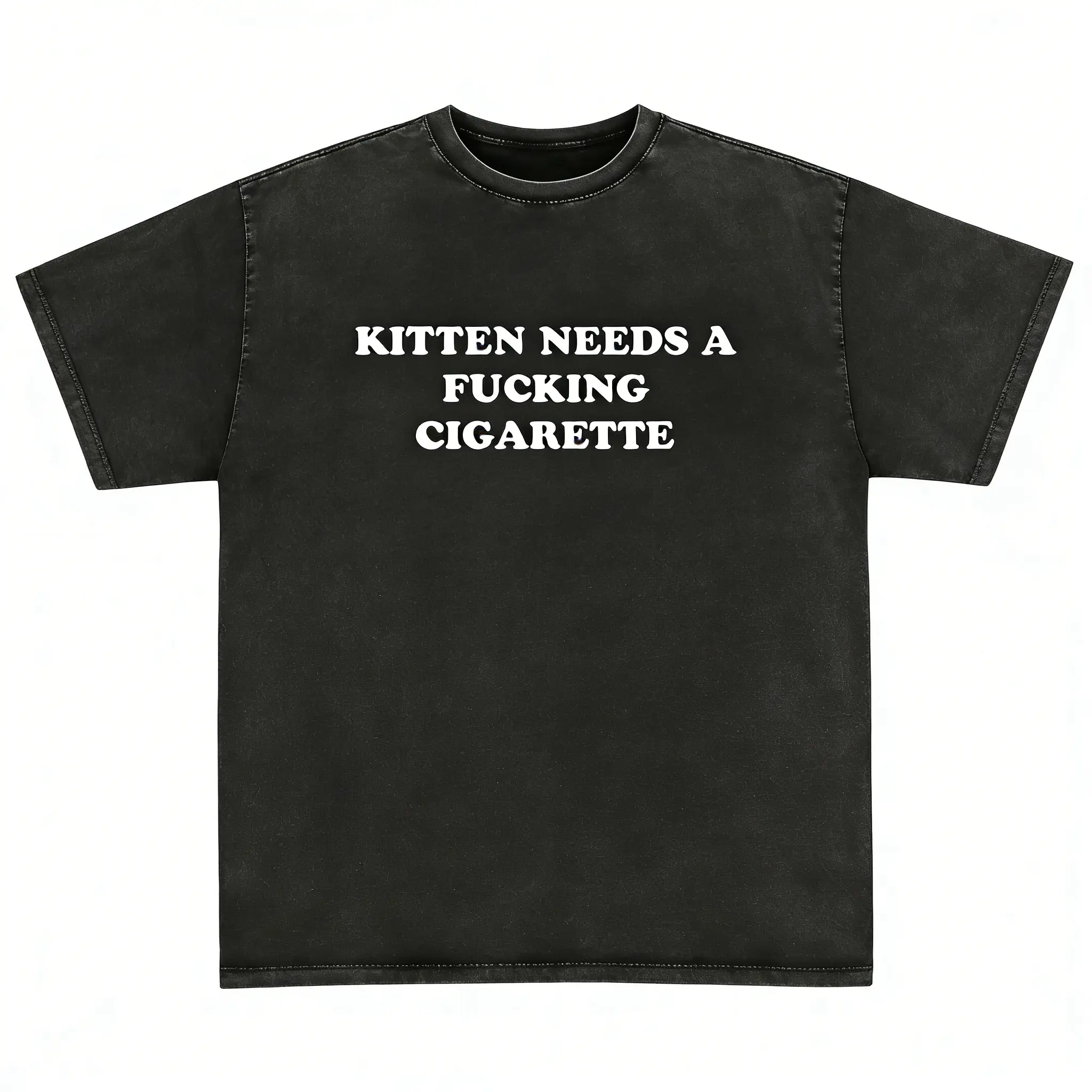 Kitten Needs A Cig Shirt - Unisex Cotton Tee, Funny Shirt, Cat Shirt Kitten Needs A Cig Shirt - Unisex Cotton Tee, Funny Shirt, Cat Shirt