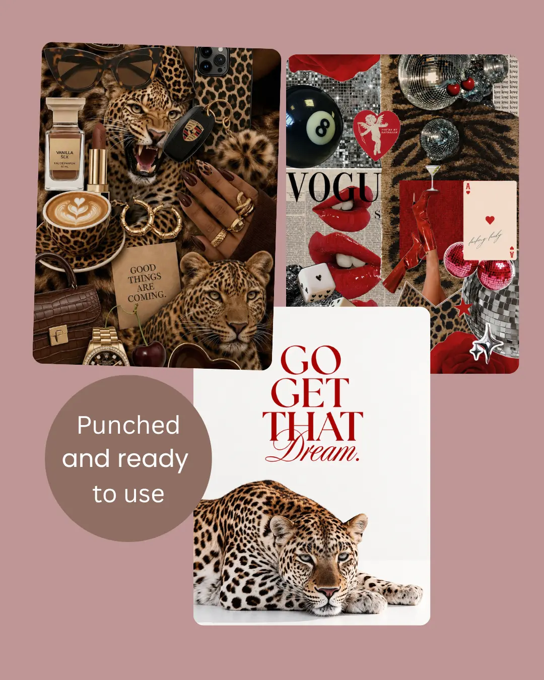 3 Pack of planner insert dashboards