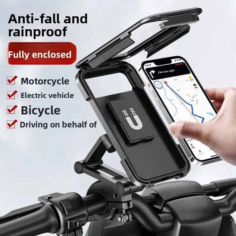 Multifunctional Waterproof Phone Holder for Electric Scooter Motorcycle Bike Waterproof Phone Mount