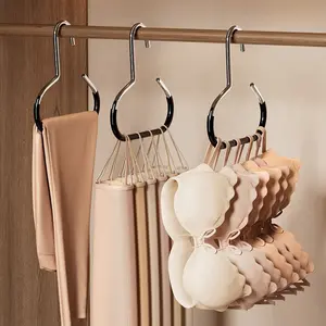 3-Piece Hat Storage Rack, Multifunctional Non-Slip Metal Round Hook Organiser, Closet Organizer, for Underwear Drying Rack, Belts, Scarves, Bathroom, Bedroom, Home Use