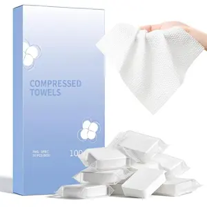 30 count Thickened Compressed Towels, Disposable Washcloths for Travel, Mini Portable Compressed Towel Tablets for Camping, Fitness, , Beauty, , Facial & Hand Cleaning