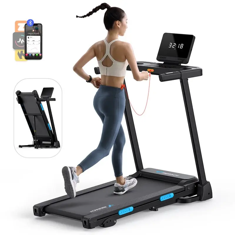 Merach T12 Foldable Walking Treadmill with 6% Manual Incline 7.5