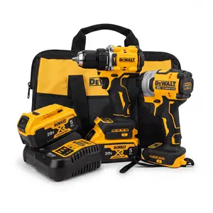 Dewalt DCF805 Drill & DCF850 Impact Driver Combo Kit, 20V Cordless Brushless Tools, Heavy Duty for Woodworking & Auto Repair