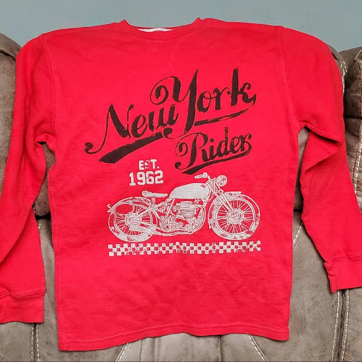 Faded Glory New York Rider Shirt Lg Casual Cotton
