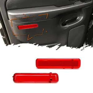 2pcs Car Interior Side Door Panel Courtesy Light Covers For Cadillac Escalade For Chevrolet Avalanche Silverado 1500 2500 Suburban Tahoe For GMC Sierra 1500 2500 Yukon, etc