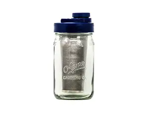 Cold Brew Coffee Maker Kit: Wide Mouth for Coffee, Infused Tea, Alcohol - 1 Quart 32 oz Old Glory Blue