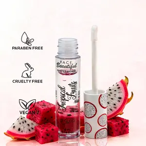 Face Beautiful Brazilian Pitaya Lip Gloss - Lightweight, non-sticky, ultra-glossy wet-look hydration with a fruity fragrance for everyday wear, 4 ml / 0.14 fl oz