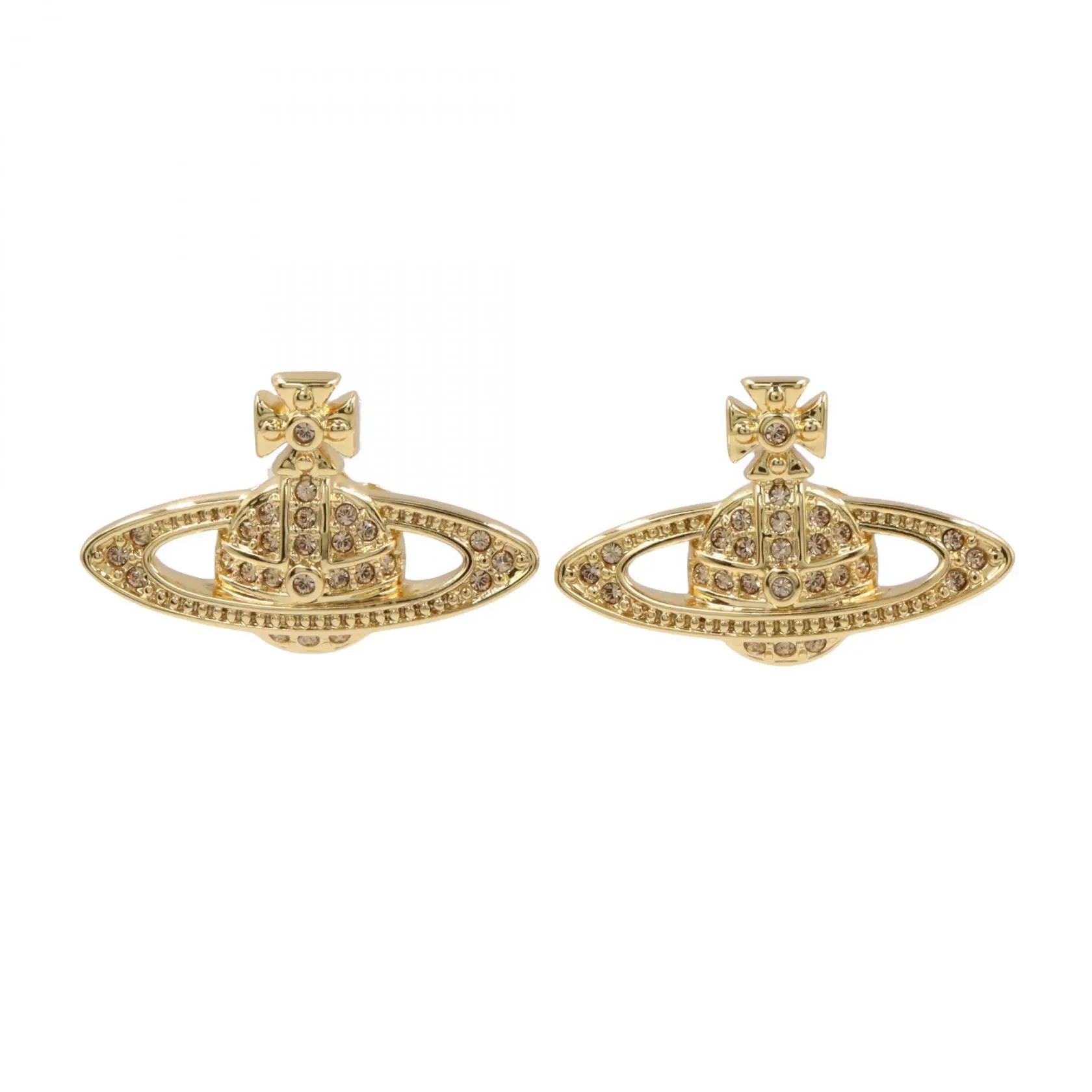Pre-owned vivienne westwood Brass Small Leather Goods Earrings