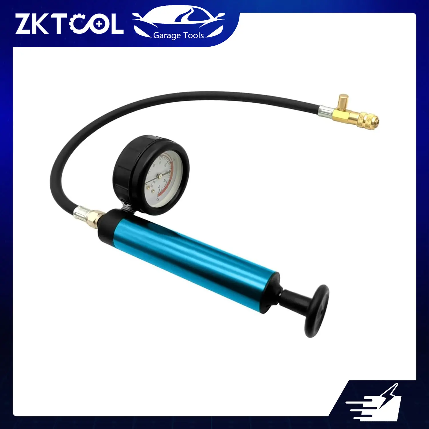 Hand Vacuum Pump Tester with Gauge for Cooling System Pressure Test Brake Clutch Bleeding Vacuum Diagnostic 0-30inHg