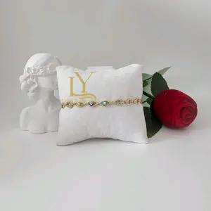 LaYaiBoutique #1652 High Quality 14k Gold Plated Eye Bracelet