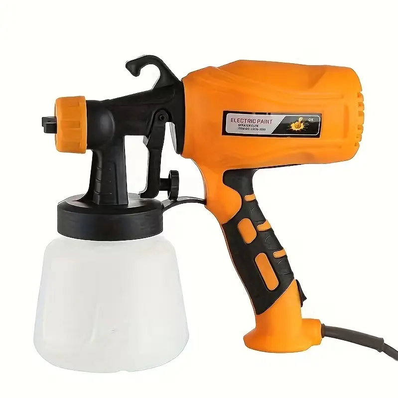 Angoily Advanced Spray Technology Electric Cake Spray Gun Large Capacity Paint Sprayer Tool Easy Application for Car Furniture Metal and Walls