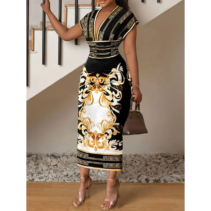 black and gold plus size dresses - TikTok Shop black and gold plus size dresses - TikTok Shop