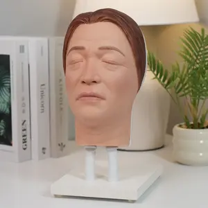 MedEduQuest Silicone Injection Facial Training Model Realistic Human Face for Medical Students Estheticians Industry Science Practical Educational Tool