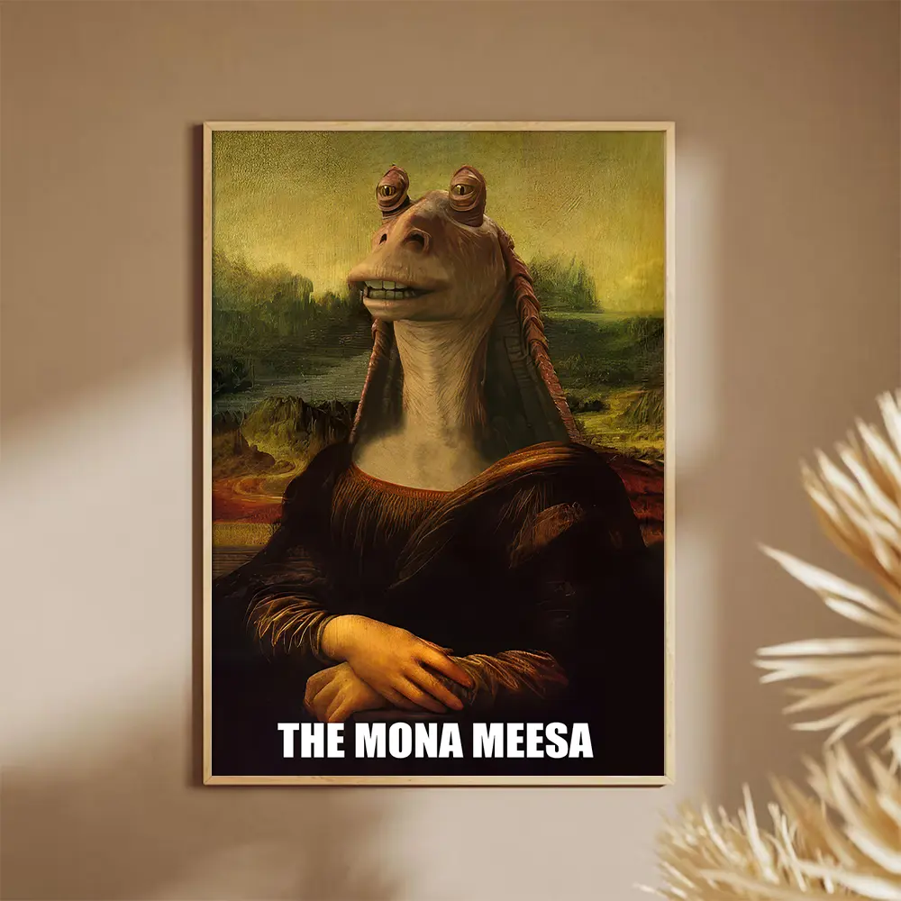 The Mona Meesa Trendy Funny Wall Art Poster Home Decoration for Room