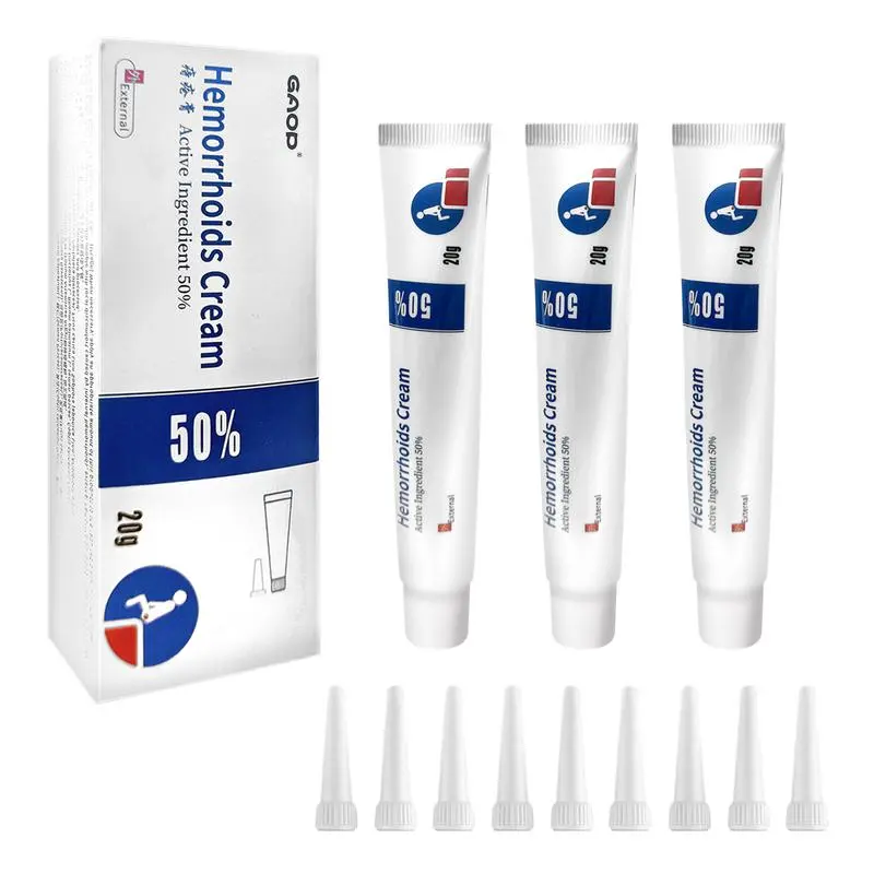 50% Active Ingredients Herbal Hemorrhoids Treatment Ointment Cream, Body Care Cream for Women and Men, Itching, Burning and Discomfort Relief Healthcare Therapeutic