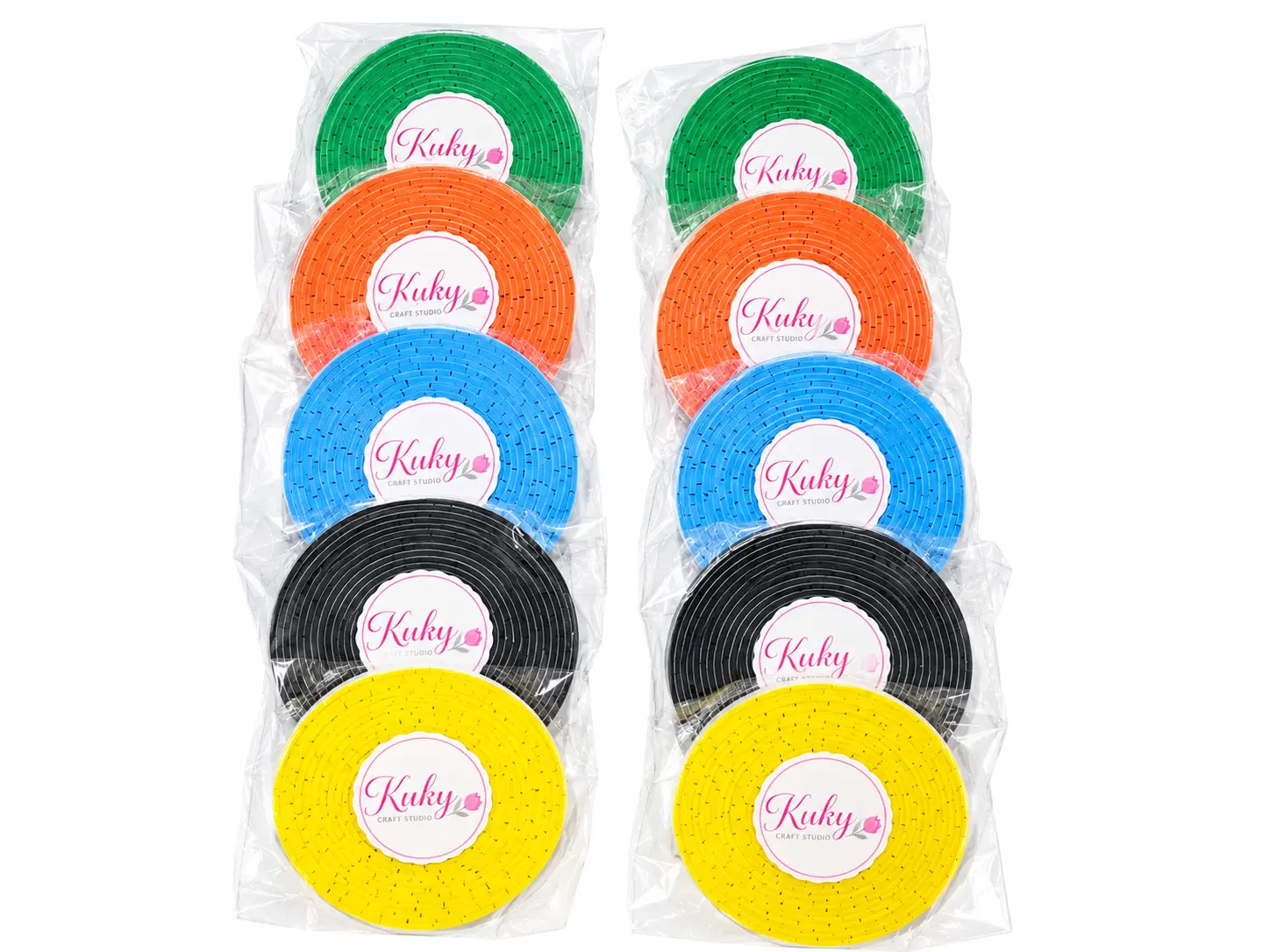 10 Roll Foam Tape Bundle | 5 Random Colors | Double-Sided 3MM Foam Tape for Crafts, Cake Toppers & Party Decor