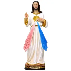 Divina Misericordia 12" Inches Tall Estatua - Detailed Figure Divine Mercy Jesus Brand New Religious Decor Standing Statue