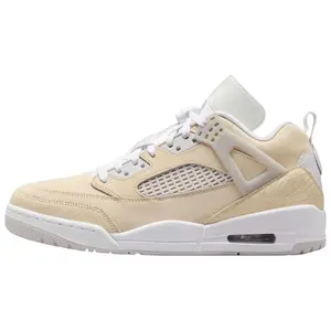 Jordan Spizike Leather Low Sanddrift Vast Comfortable Versatile Slip-Resistant Retro Basketball Shoes for Men in Tan Trending Shoes, House White Official Shoes to Get / Maison Mihara