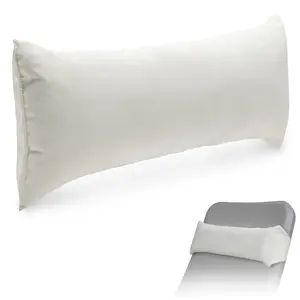 Coast Modern Outdoor Lounge Chair Pillow with Strap - Waterproof Headrest for Pool/Patio