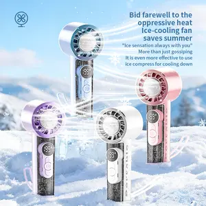 Portable Mini Handheld Turbo Fan,199 Adjustable Speeds,2-Second Cooling,Digital Display, for Outdoor Activities, Travel, Working, Summer
