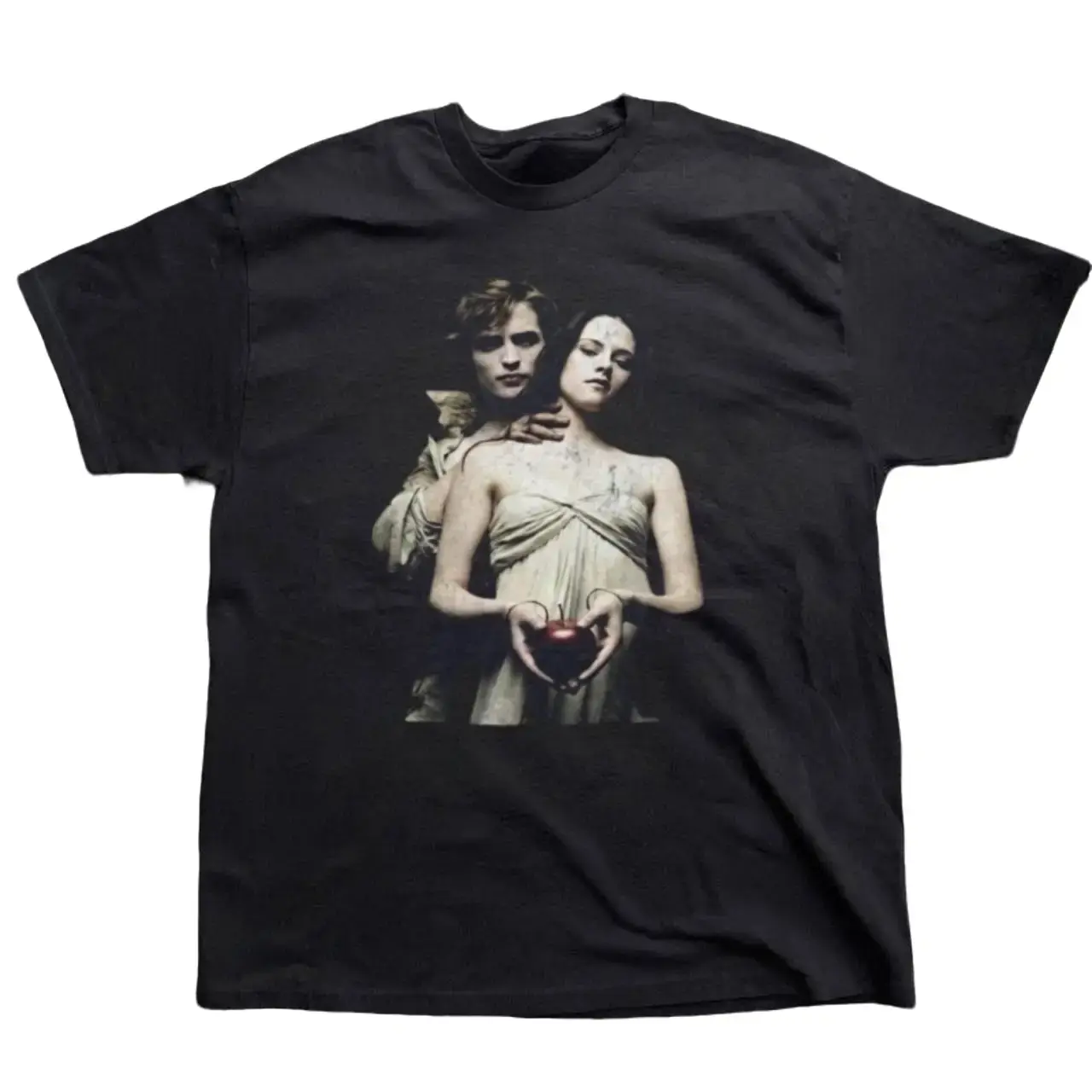 Edward & Bella Graphic T-Shirt, Black Twilight Inspired Tee, Vintage Vampire Romance Shirt, Retro Y2K Movie Graphic T-Shirt, Unisex Fan Gift