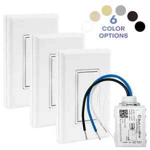 4-WAY KIT: 3 Self-Powered Wireless Switches + 1 On-Off 5amp Receiver
