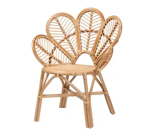 bali & pari Eliava Natural Rattan Flower Accent Chair