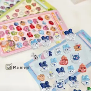 DIY Kawaii Tamagotchi 3D Stickers Scrapbook Laptop Decal Bonbon Drop Seal Party Favors Gifts for Children