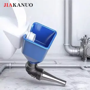 JIAKANUO Snap on portable oil spill proof funnel, extendable oil cleaner splash proof funnel, liquid funnel for car, motorcycle, pickup truck, universal 0.98-1.77 inch bottle