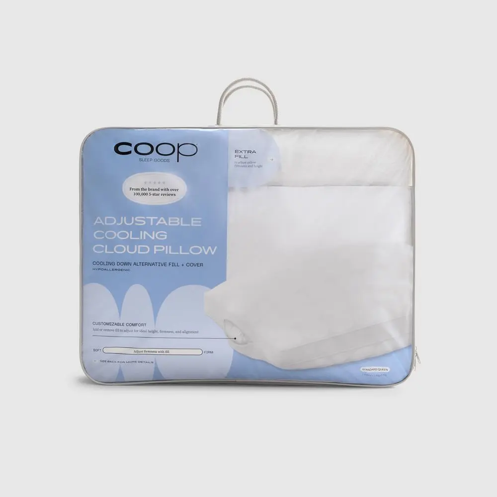 Coop Home Goods Medium The Cooling Adjustable Cloud Pillow Coop Home Goods Medium The Cooling Adjustable Cloud Pillow