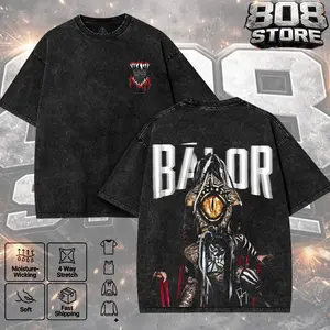 WWE Finn Balor Washed T-Shirt | Vintage Graphic Design | Iconic Wrestling Print | Classic Fan Apparel Cotton Fabric