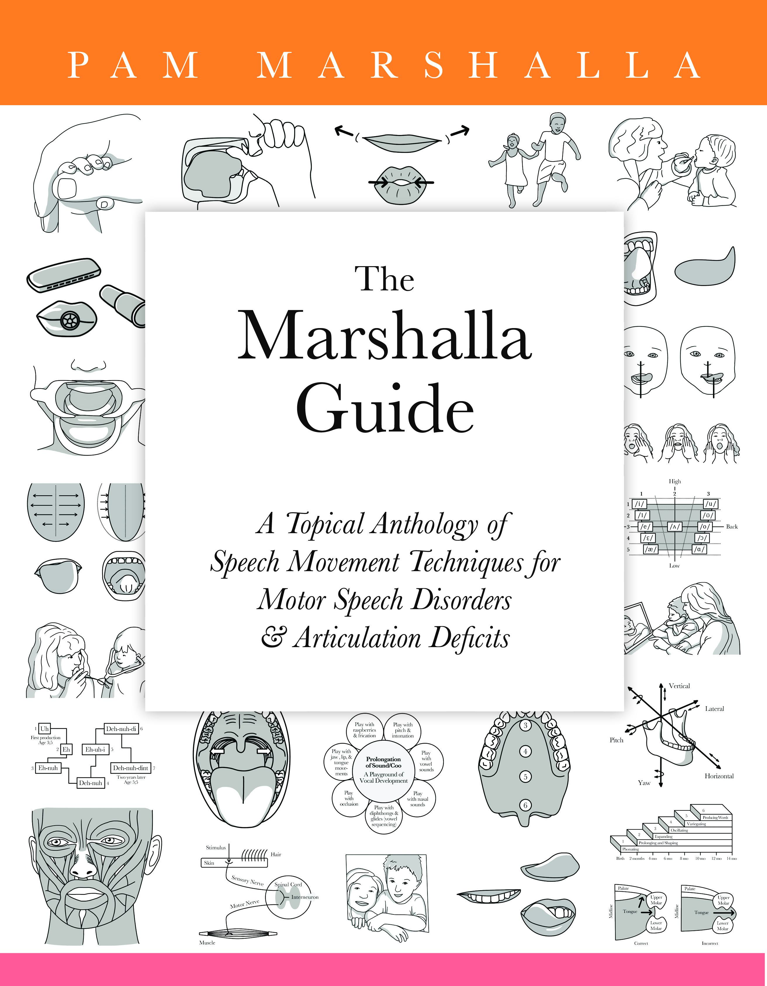 The Marshalla Guide: A Topical Anthology of Speech Movement Techniques for Motor Speech Disorders & Articulation Deficits by Pam Marshalla [Soft Cover, 490 pages]