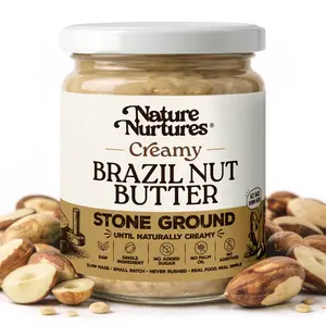 Brazil Nut Butter for Toast, Oatmeal, Smoothies & Baking, 9 oz (255 g) | Raw Brazil nuts • Stone ground • Single ingredient • No added sugar, palm oil, fillers or additives • Crafted in Seattle, USA