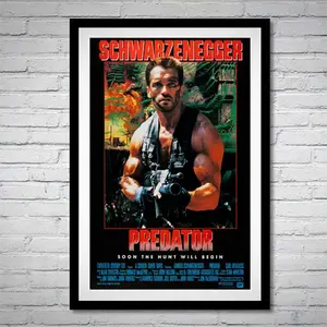 Predator Movie Poster Arnold Schwarzenegger Carl Weathers- Unframed Poster