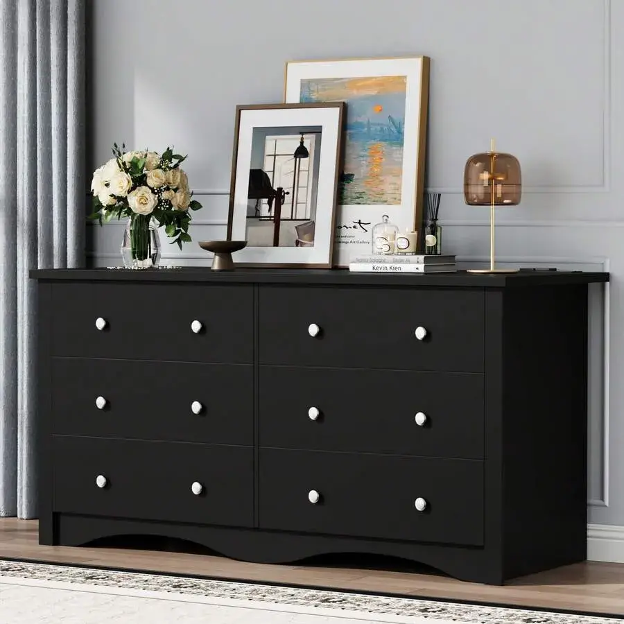 Furniwell Dresser With Power Outlet, 6 Drawers Dresser For Bedroom, Modern Chest Of Drawers, Wooden Dressers, TV Stand For Living Room,Closet, Hallway - TikTok Shop Furniwell Dresser With Power Outlet, 6 Drawers Dresser For Bedroom, Modern Chest Of Drawers, Wooden Dressers, TV Stand For Living Room,Closet, Hallway - TikTok Shop