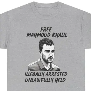 Free Mahmoud Khalil Tee Unisex Cotton T-shirt Anti-israel Protest T-shirt Activist Clothing Political Statement Apparel Human Rights WHandsOff